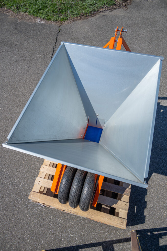 Top view of bulb planting machine